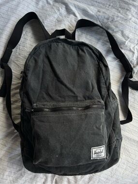 Herschel Supply Company Classic Washed Black Canvas Backpack